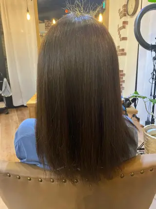 ミディアム 顔周りカット🍑 Zina難波 Akiのヘアスタイル