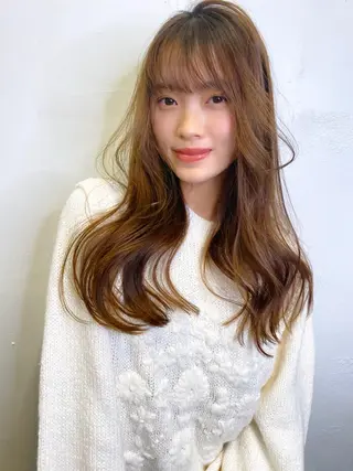 ロング カラー 🥣 hashi 🛋️のヘアスタイル