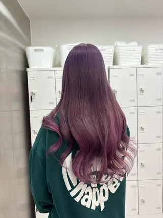 セミロング 抜け感レイヤー︴ ニュアンスカラーのヘアスタイル