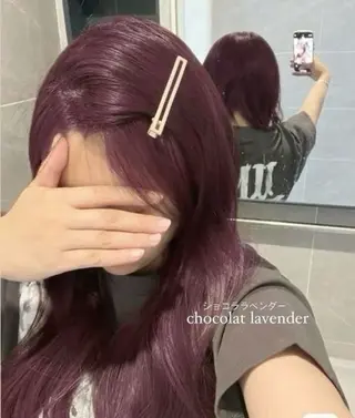 ロング カラー ヘアアレンジ ニュアンスカラー🧶 nanacoのヘアスタイル