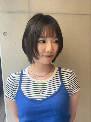 ショート カラー 韓国レイヤー/透明感 カラー/RIN🎀のヘアスタイル