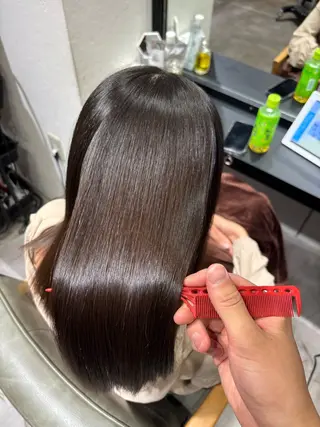 セミロング ✨似合わせボブ✨ 縮毛矯正のヘアスタイル