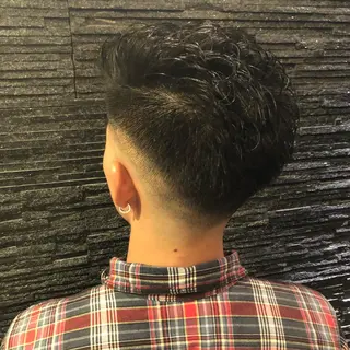 ショート パーマ メンズ 木村 りきのヘアスタイル