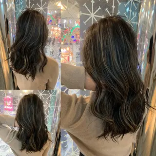 セミロング カラー ヘアアレンジ パーマモデル募集中 ✨Ukyoのヘアスタイル