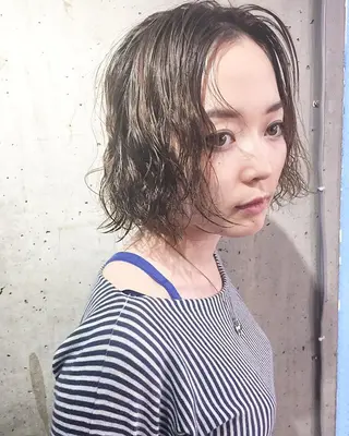 ショート カラー パーマ ヘアアレンジ メンズ キッズ ネイル マツエク・マツパ レイヤーカット✂️ 艶髪/小田部慎也のヘアスタイル
