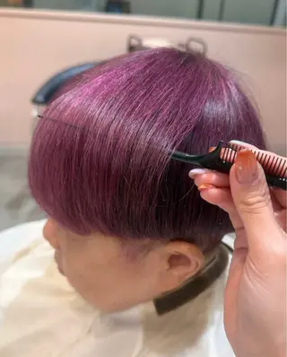 カラー レイヤー/インナー 髪質改善/まなかのヘアスタイル