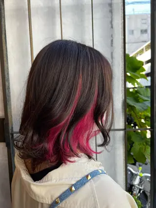 セミロング カラー carre hair 店長 中園 武士のヘアスタイル
