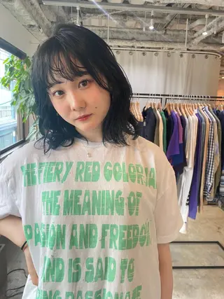 ミディアム カラー ♡レイヤーカット れお♡のヘアスタイル