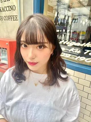 ミディアム ayumi🦖/ 似合わせカラー🤎のヘアスタイル