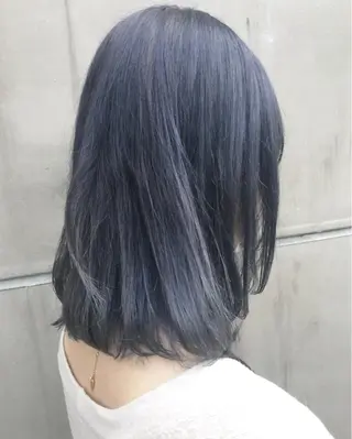 ミディアム カラー 【渋谷で人気】艶髪× 髪質改善/ツヤカラーのヘアスタイル