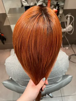 セミロング カラー 🌻暖色カラー🌻 sakuraのヘアスタイル