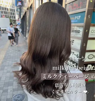 ロング カラー 透け上品ハイトーン 職人ゆうと🤍のヘアスタイル