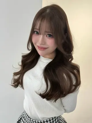 ロング Rita/髪質改善/ ブリーチなしWカラーのヘアスタイル