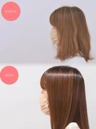 現在 使われていませんのヘアスタイル