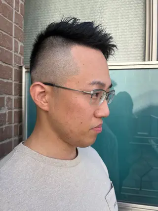 ショート カラー パーマ ヘアアレンジ メンズ キッズ 久木原 ゆりのヘアスタイル