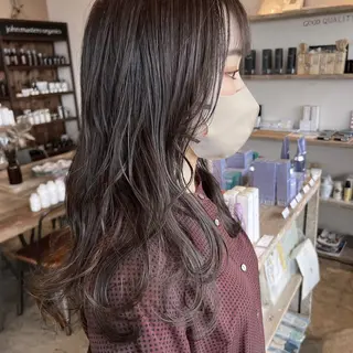 ロング カラー 透明感カラー/パーマ 🌀アオノのヘアスタイル