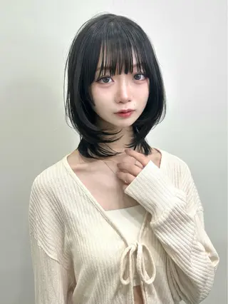 ミディアム PULSE ASAHIのヘアスタイル
