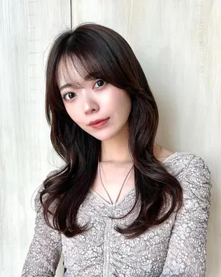 セミロング 🧡くびれヘア/前髪 顔周り🧡久原結衣のヘアスタイル