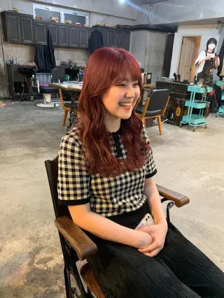 ロング カラー ヘアアレンジ キッズ 垢抜けカラー ヒロムのヘアスタイル