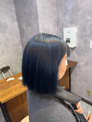 ショート カラー ヘアアレンジ 曲がる縮毛矯正特化 亮輔【江坂駅すぐ】のヘアスタイル