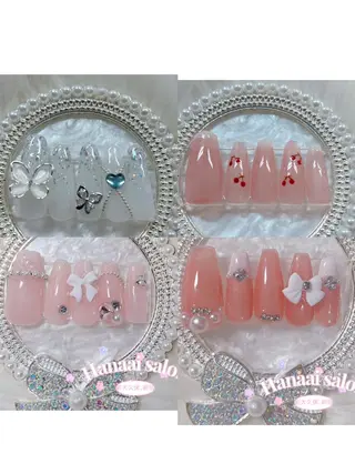 ミディアム Hanaai salon あまねのネイルデザイン