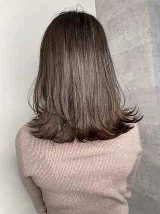 セミロング カラー BUCKS【天王寺】 バックス【駅30秒】のヘアスタイル