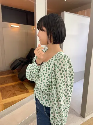 ショート 緒方リエ 時短ショート・ボブのヘアスタイル
