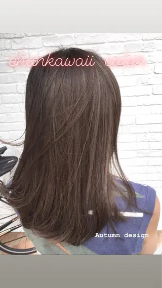 セミロング カラー 川合 勇気のヘアスタイル