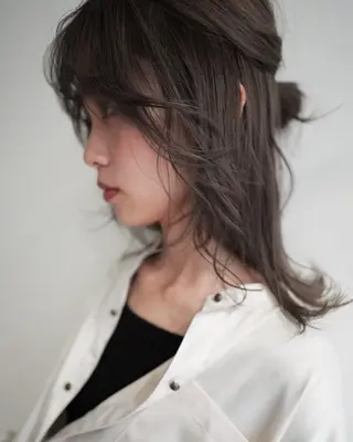 セミロング ヘアアレンジ 💛🤍U too e’s /店長🧸のヘアスタイル