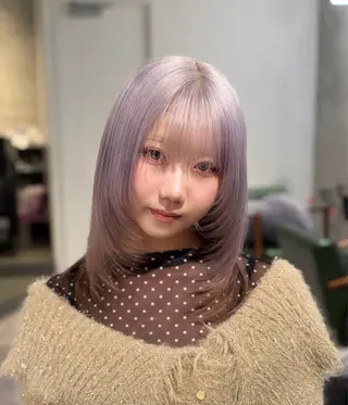 ミディアム ハイトーン特化 名古屋/たまきのヘアスタイル