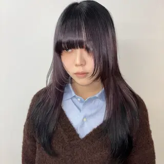 ロング カラー Ren. 🦋デザインカラーのヘアスタイル