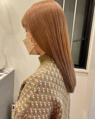 ロング カラー やまさきえりこ ニュアンスパーマのヘアスタイル