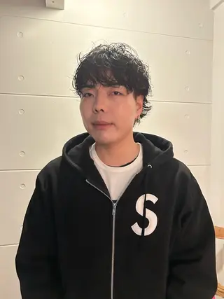 ショート パーマ メンズ メンズパーマ本町/ 心斎橋ナカムラヒロトのヘアスタイル