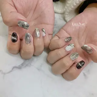 ネイル モチの良さ◉ フィルインネイル♡のネイルデザイン