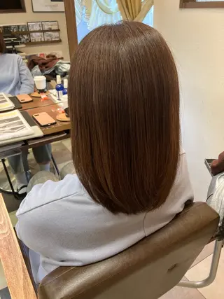 ミディアム 阿部 雲母のヘアスタイル