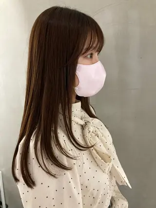 ロング Larry🌼中下 美香のヘアスタイル