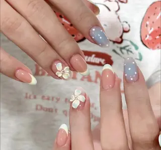 ネイル By moonネイル 🌷ワンホン/韓国風のネイルデザイン