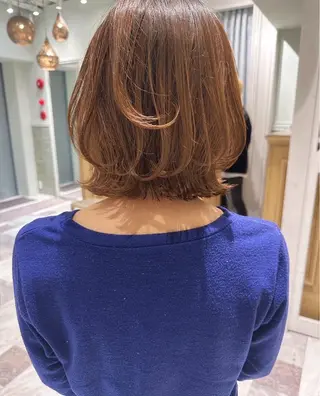 ショート 栄ハイトーン/ ベージュカラー中園薪のヘアスタイル