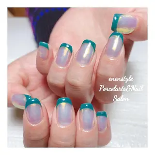 ミディアム ネイル 🐾enen style 🐾のネイルデザイン