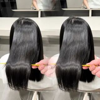 ロング カラー ヘアアレンジ 🫧新宿 透明感 カラー/サスケ🫧のヘアスタイル