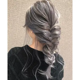 ロング カラー ヘアアレンジ アンドウ ユウ/ レイヤーカット/韓国のヘアスタイル