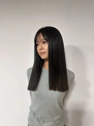 セミロング 山田 花帆のヘアスタイル