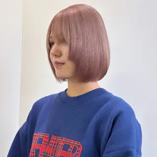 ショート カラー ブリーチ×似合わせハ イトーン🍎ののかのヘアスタイル