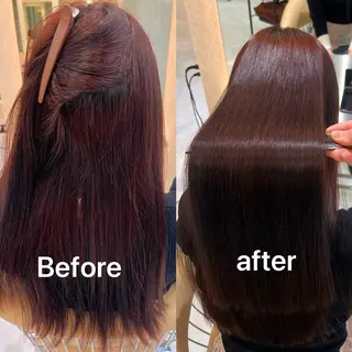 セミロング 💕韓国レイヤー× 髪質改善 宮内諒のヘアスタイル