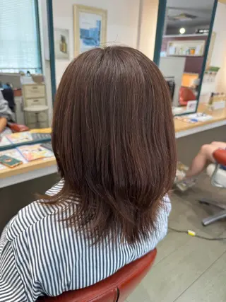 ミディアム カラー 大塚 しおりのヘアスタイル