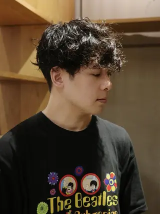 パーマ メンズ 皆川 舜のヘアスタイル