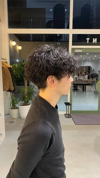 パーマ 黒木 心温のヘアスタイル