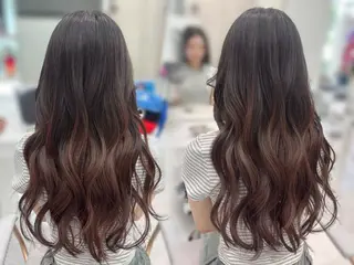 ロング ヘアアレンジ ミドウチ アヤカのヘアスタイル