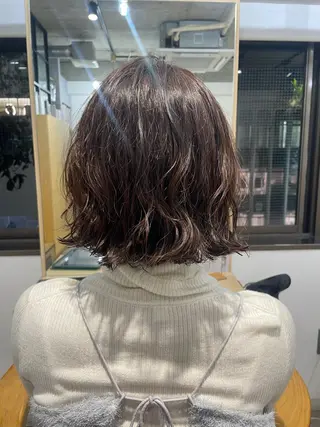 ショート パーマ AMANE🌼 ハヤシサオリのヘアスタイル