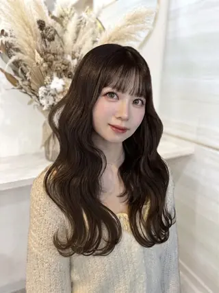 ロング カラー 🎀🎶はがりな ワンカラー💝のヘアスタイル